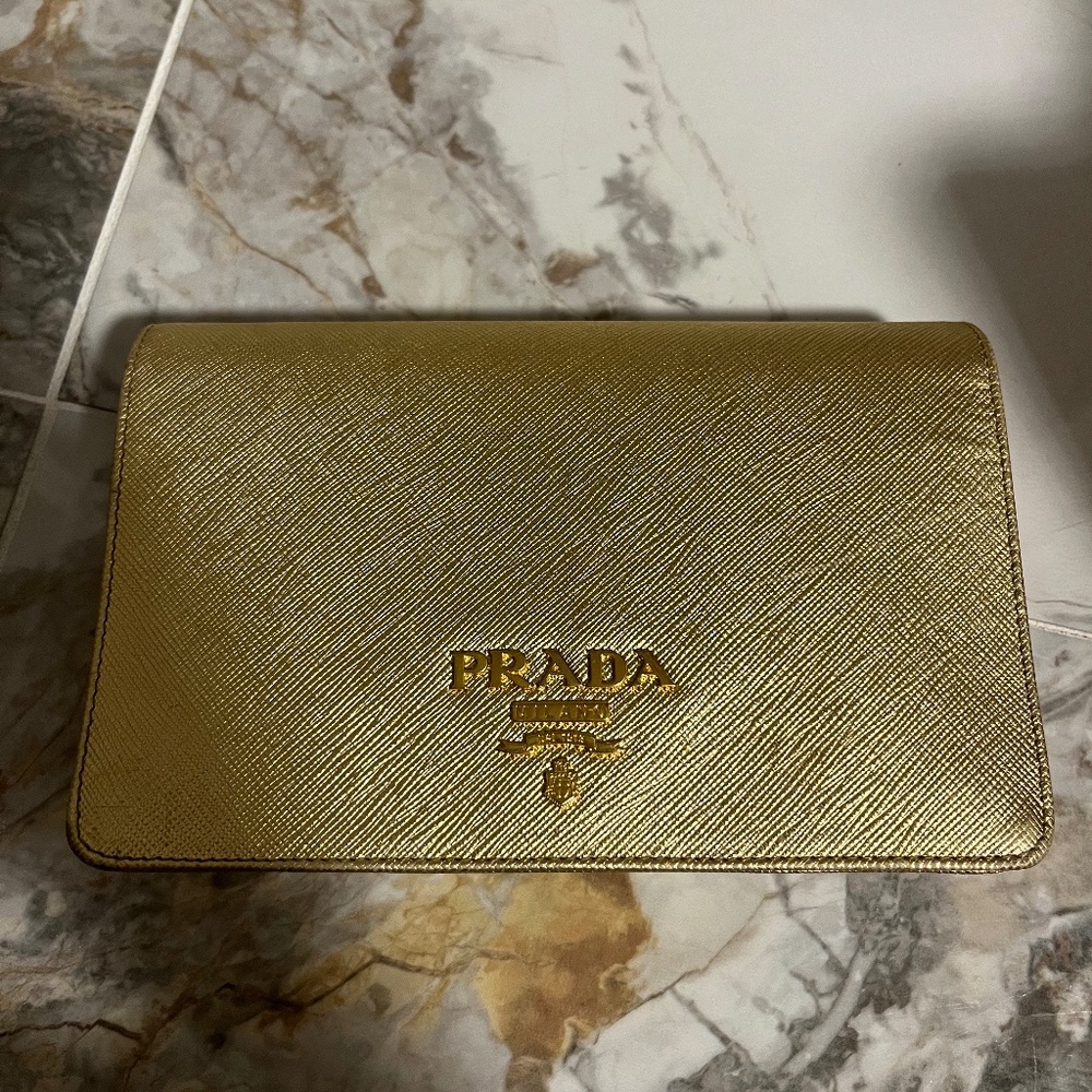 Prada Gold Small Handbag
